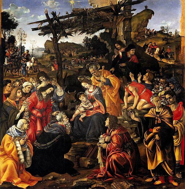 9. Filippino Lippi, The Adoration of the Magi (1496)