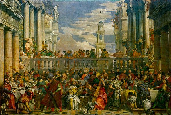 19. Paolo Veronese, Kana'daki Düğün (1563)