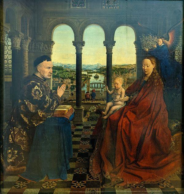 24. Jan van Eyck, Şansölye Rolin'in Madonna'sı (1435)