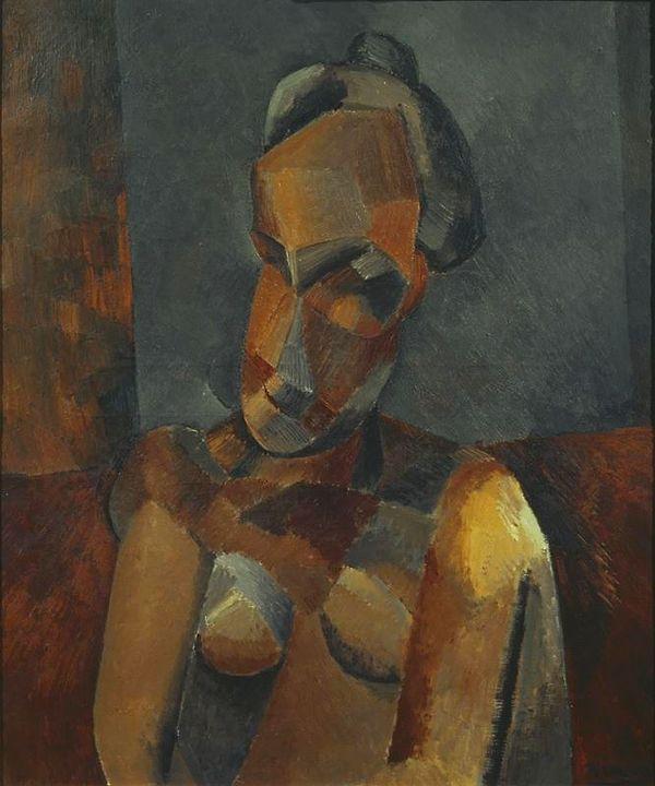 62. Pablo Picasso, Kadın Büstü (1909)