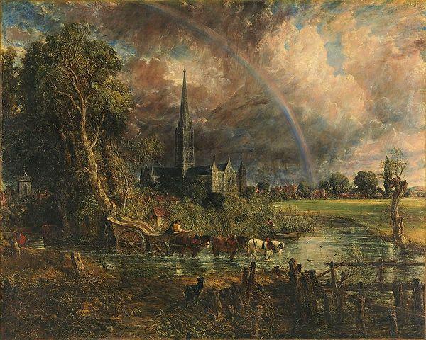 64. John Constable, Meadows'tan Salisbury Katedrali (1831)