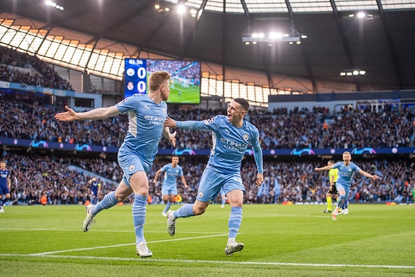 Maçın henüz ikinci dakikasında Kevin De Bruyne, ceza sahası içine yaptığı koşuyla durumu 1-0'a getirdi.