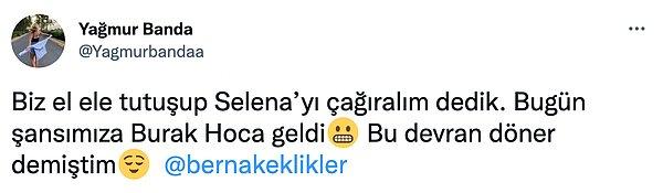Gökhan'ın elenmesinin ardından da geçtiğimiz hafta çıktığı ilk potada adaya veda eden Yağmur Banda,  Gökhan Keser'in yıllar önce oynadığı Selena dizisi üzerinden Twitter'da bu yorumu yaptı.
