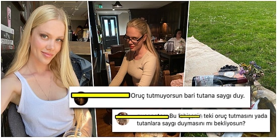 Serel Yereli, Paylaştığı Fotoğrafa 'Oruç' Duyarı Yapan Takipçisine Sinirlenince Çirkin Hakarete Maruz Kaldı
