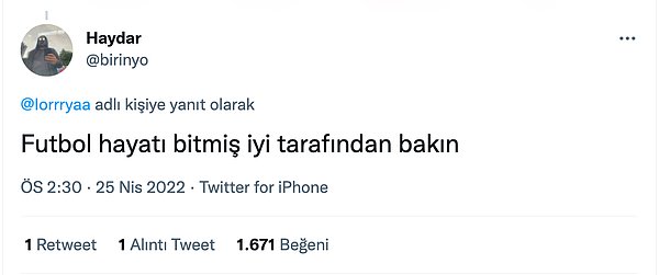 Bardağın dolu tarafı 😛