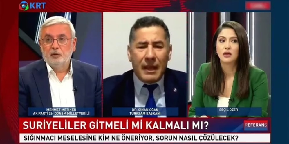 Suriyeli Sorunu Konuşulan Canlı Yayında Mehmet Metiner ve Sinan Oğan Kavga Etti: 'Ya Bir Sus Allah Aşkına'