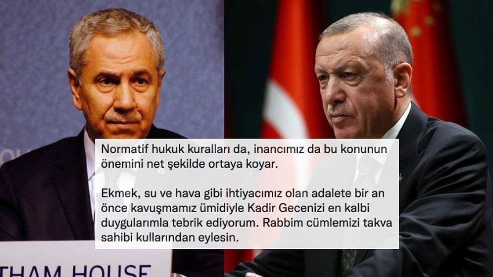 Arınç'tan 'Gezi Davası' Yorumu: 'İhtiyacımız Olan Adalete Bir An Önce Kavuşmamız Ümidiyle'
