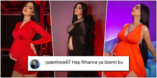 Hamilelik Pozlarını Paylaşan Fenomen Ece Ronay'dan 'Rihanna Özentisi' Yazan Takipçisine Olay 'Sütyen' Cevabı!