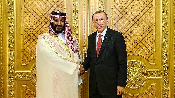 Cumhurbaşkanı Erdoğan'ın yarın Suudi Arabistan ziyaretinde bulunacağı iddia edildi. Bu ziyaret öncesi yapılan bu görüşme ilgi çekti