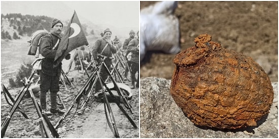 Bandırma’da 1. Dünya Savaşı'ndan Kalma Bulunan El Bombaları Osmanlı ve Alman Yapımı Çıktı