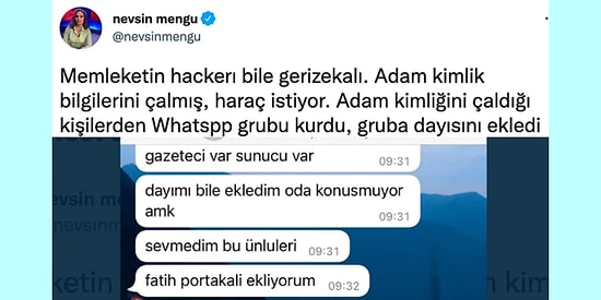 Nevşin Mengü ve Ünlü İsimlerin Kimlik Bilgilerini Çalıp WhatsApp Grubu Kuran Hacker Beyninizi Yakacak