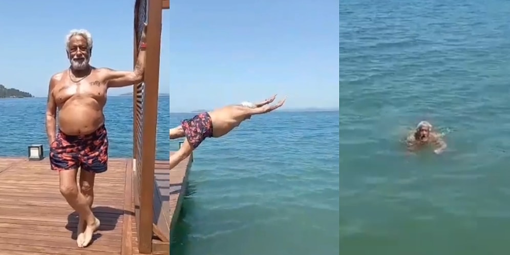 İşte Şimdi Yaz Geldi: Sağlık Sorunları Yüzünden Bu Sene Sezonu Geç Açan Fedon, Cemre Gibi Denize Düştü