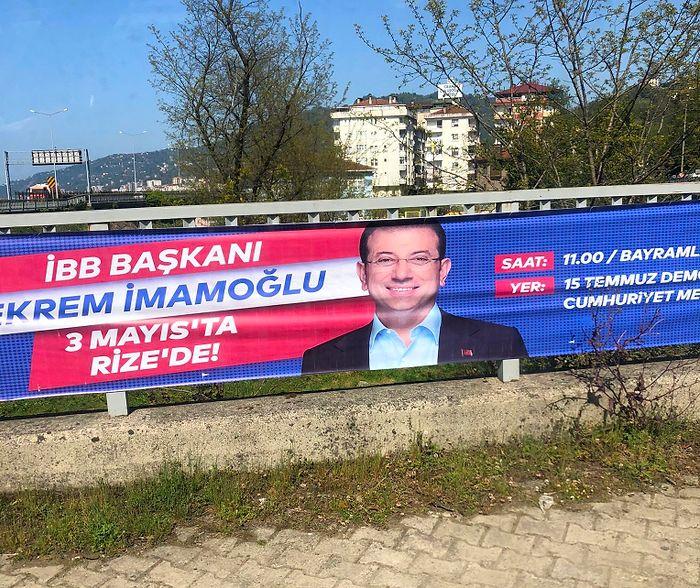 İmamoğlu'nun Rize ve Trabzon'daki Afişleri Toplatılıyor