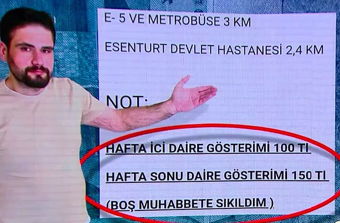 Satılık Evine Bakmak İsteyenlerden Para Alıyor: Hafta İçi 100, Hafta Sonu 150 Lira