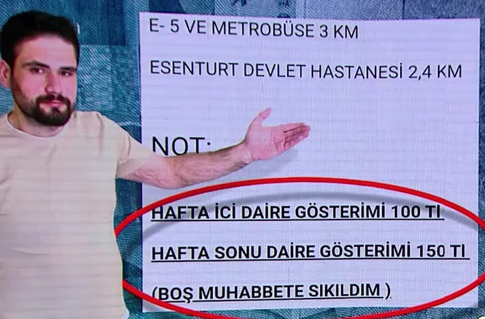 Satılık Evine Bakmak İsteyenlerden Para Alıyor: Hafta İçi 100, Hafta Sonu 150 Lira