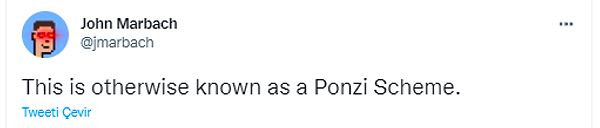 Bu, aksi halde Ponzi Şeması olarak bilinir.👇
