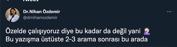 Doktro Hanım bu mesajın ısrarlı aramalardan sonra özel telefonuna gönderilmesinden hoşnut olmadığını dile getirmiş. Üstelik mesajı atan kişi kendisi için değil, bir arkadaşı için bu soruyu sormuş.