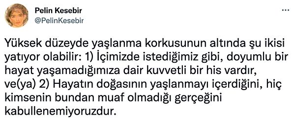 Yaşlanma korkusu olarak bilinen bu durumla ilgili ise sosyal medyada şöyle bir paylaşım yapıldı.👇