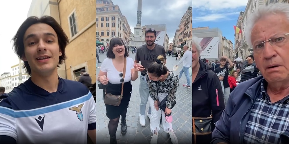 Sosyal Medya Fenomeni Berk Keklik, İtalyan Vatandaşlarını Fatih Terim'in Efsane İtalyanca Tiradıyla Mest Etti