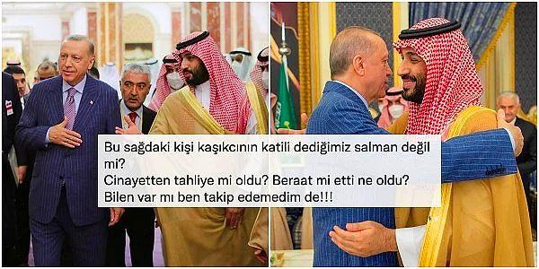 2. Cumhurbaşkanı Erdoğan'ın  Suudi Arabistan Veliaht Prensi Muhammed bin Salman'la kucaklaştığı görüntüler tepki çekti.