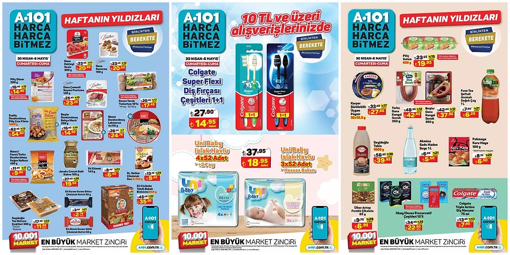 30 Nisan - 6 Mayıs 2022 A101 Haftanın Yıldızları Kataloğu