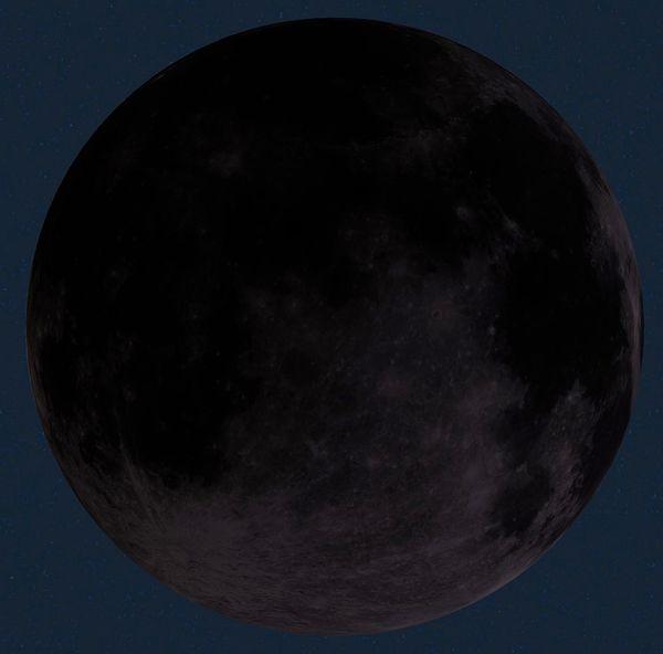 Ve Yeni Ay! Sevgili uydumuzun şu an karanlık tarafı bize dönük olduğundan kendisini bir süre göremeyeceğiz. Ay, sabah 5 buçuk gibi çoktan doğdu ve akşam 8'e kadar üstümüzde olacak.