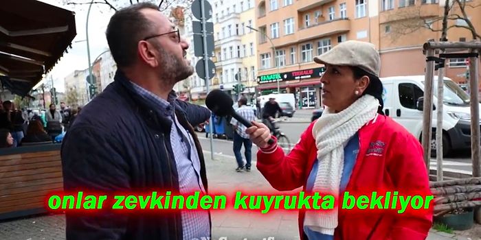 Almanya'da Sokak Röportajında Konuşan Gurbetçi Dayı: 'Türkler Zevklerinden Ekmek Kuyruklarında Bekliyor'