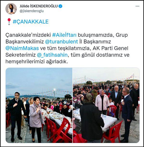 İskenderoğlu, o etkinliklere ilişkin fotoğrafları Twitter hesabından da paylaştı. 👇