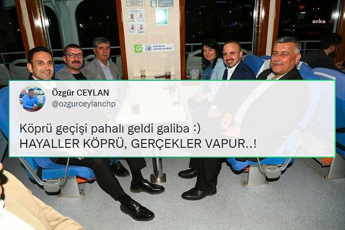 AKP'li Vekiller Çanakkale Köprüsü'ne '200 Liracık' Vermek Yerine Feribota Bindi