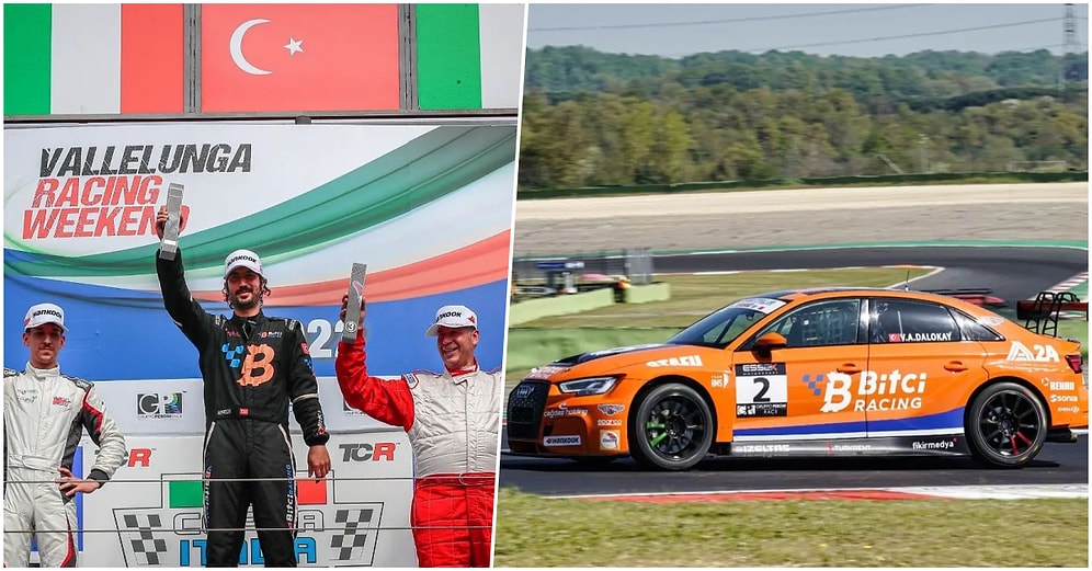 Vedat Ali Dalokay Coppa Italia Turismo'nun İkinci Ayağındaki Yarışta 1. Olarak İstiklal Marşımızı Dinletti