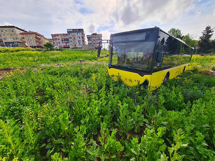 İETT Otobüsü Araziye Uçtu: '3-4 Tane Erik Ağacım Var, Hepsini Yıkmış'