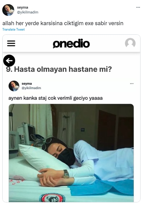 6. Allah sabır versin diyelim...