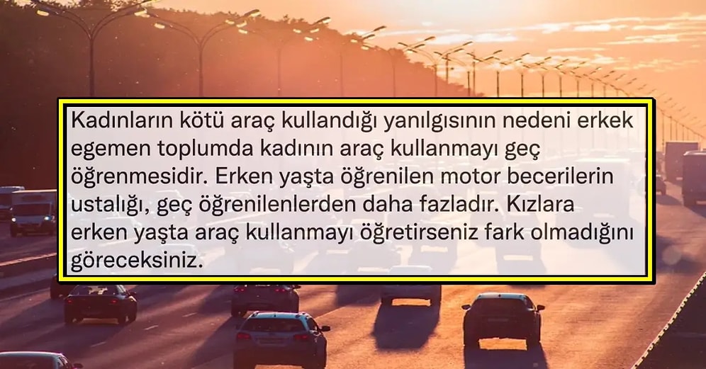 Kadınların Kötü Araç Kullandığı Yanılgısıyla İlgili Yaptığı Tespitle Gündeme Oturan Sosyal Medya Kullanıcısı