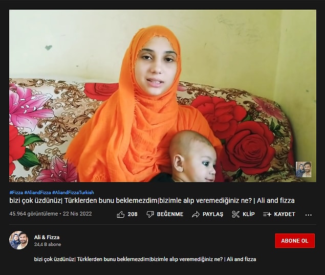 Daha sonra ise Ali ve Fizza (Neslihan'ın yeni adı) isimli YouTube hesabında Türk vatandaşlarına sitem eden Neslihan, 'Ben de Türk değil miyim? Beni ve eşimi neden böyle yargılıyorsunuz?' diyerek bir video atmış ve 'Türkiye ve Pakistan kardeştir' diyerek tepki toplamıştı.
