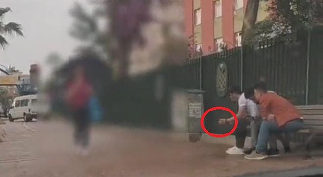 Sokakta Yürüyen Kadını Gizlice Videoya Çeken 3 Yabancı Uyruklu Erkeğin Tacizini Kaydedip Polise Teslim Etti