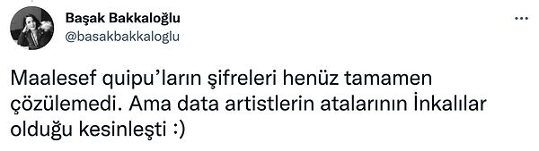 Quipu bugün hala Güney Amerika'da kullanıldığı bilgisi ise bizleri ekstra etkiledi diyebiliriz.