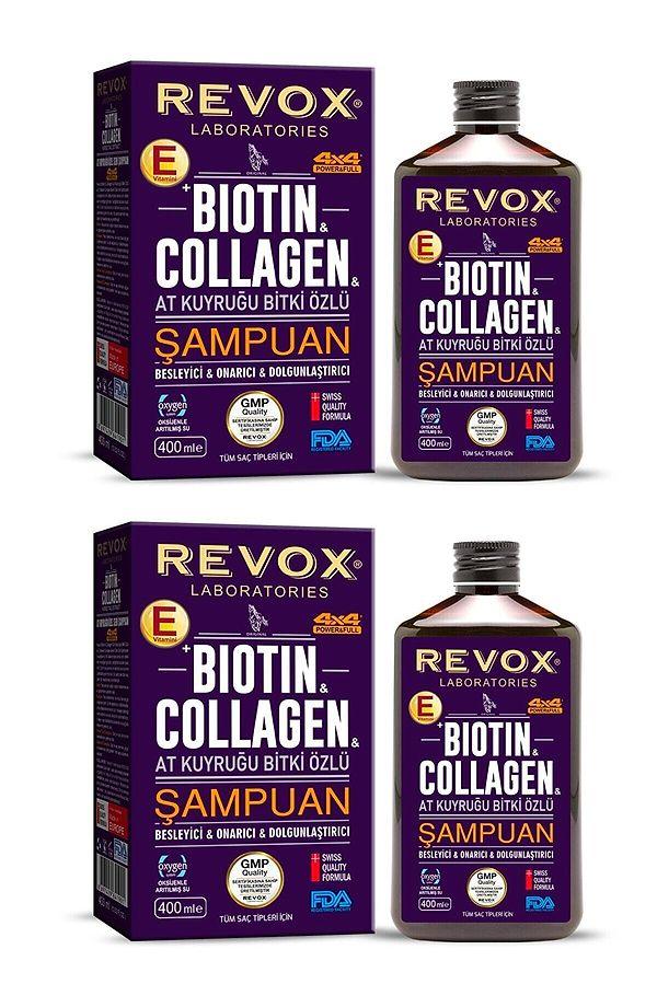 12. Revox biotin ve kolajen içerikli at kuyruğu şampuanı.