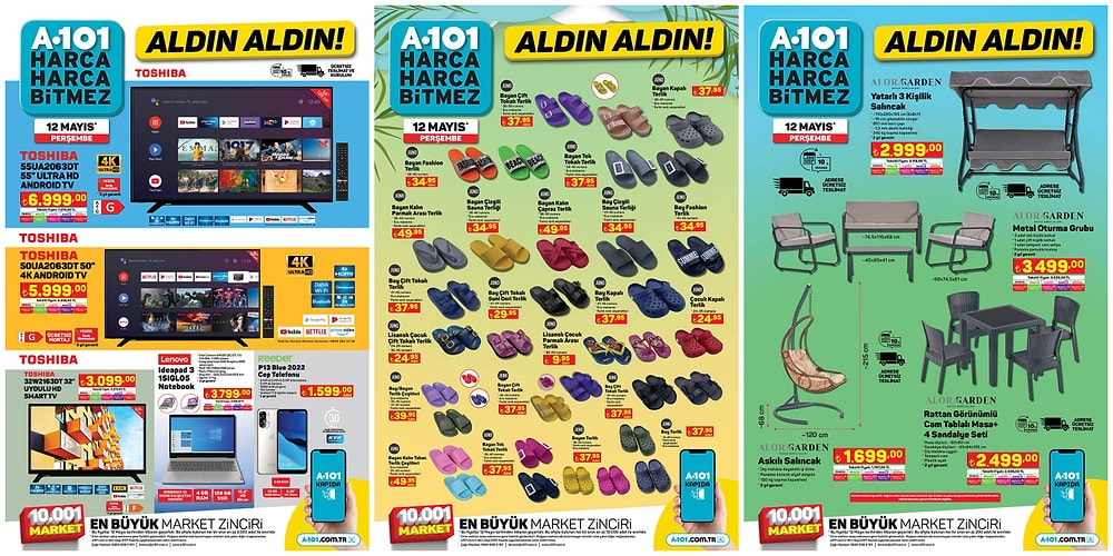 12 Mayıs 2022 A101 Aldın Aldın Kataloğu