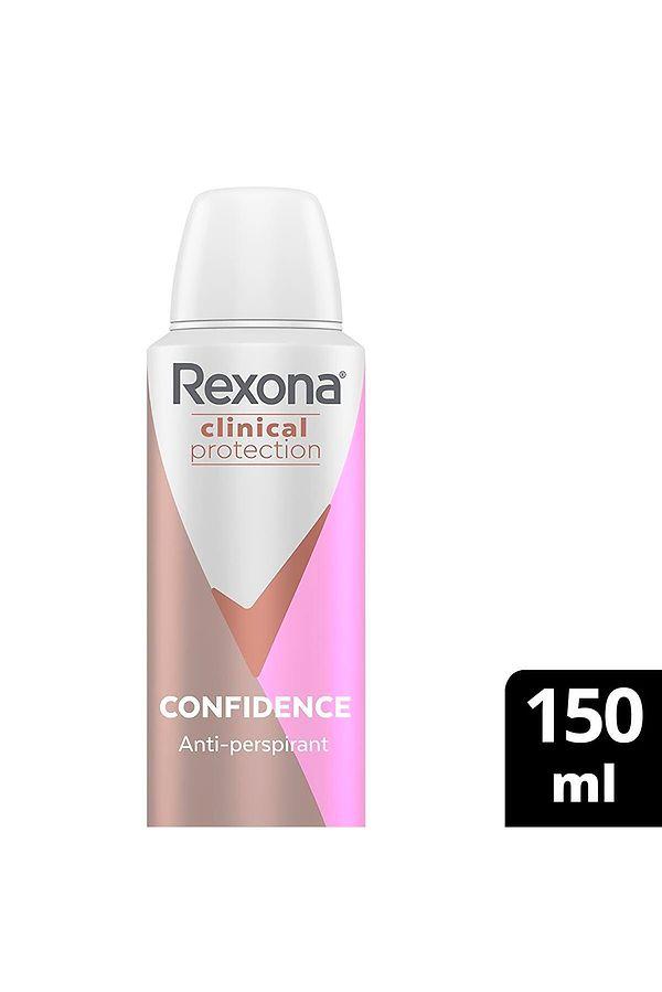 6. Ağır terlemeyle mücadele etmek ve kuru kalmanıza yardımcı olmak için çığır açan bir teknolojiyle üretilen efsane deodorant: Rexona Clinical Protection