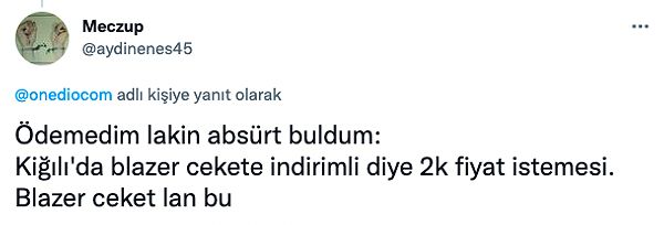 8. İndirimde olması enteresan...