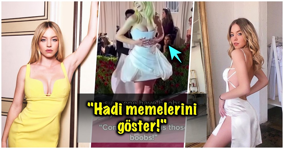 Euphoria'nın Yıldızı Sydney Sweeney Kırmızı Halıda Memelerini Açmasını İsteyen Paparazilerin Tacizine Uğradı!
