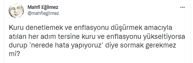 Ünlü İktisatçı Mahfi Eğilmez'den Kritik Soru: 'Nerede Yanılgı Yapıyoruz' Diye Sormak Gerekmez mi?' 2 s 83aa600e7a77cd9cb9d36ebd681fb3eb81405f0d