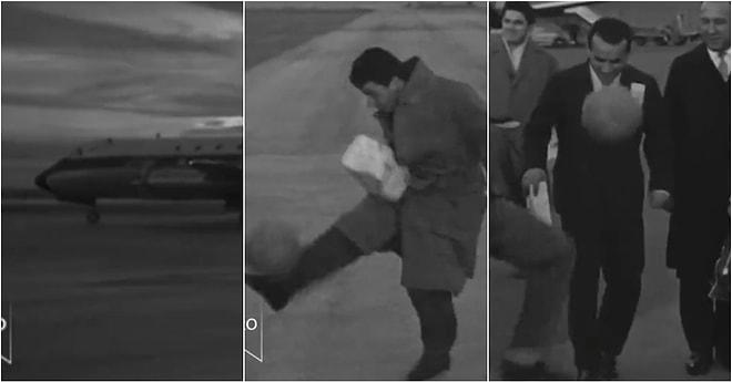 1961 Yılında Nürnberg ile Oynayacakları Maç İçin Münih'te Aktarma Yapan Fenerbahçeli Futbolcuların Görüntüleri