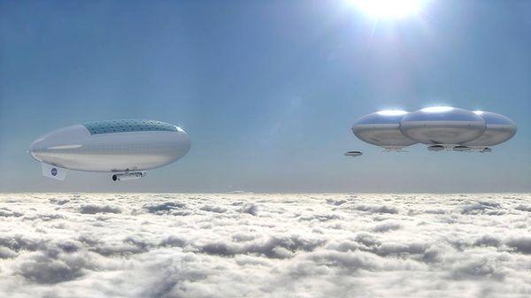 Venüs'ün zehirli bulutları üzerinde zeplin yolculukları yapabilirsiniz.
