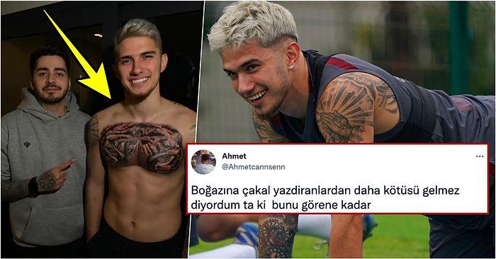 Trabzonspor'un Yıldız Futbolcusu Berat Özdemir Yaptırdığı Dövmeyle Futbolseverlerin Diline Düştü