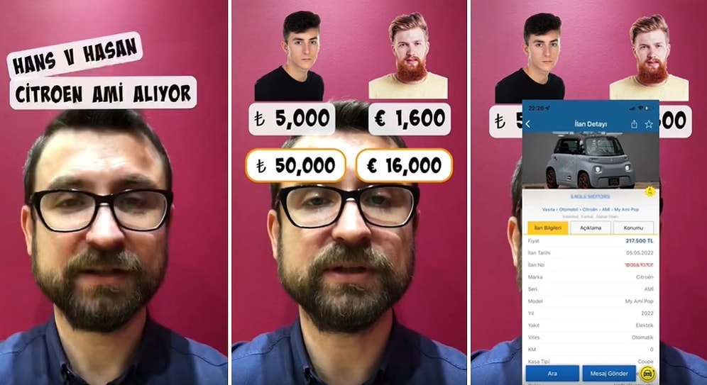 Almanya'da Yaşayan Hans ve Türkiye'de Yaşayan Hasan, Citröen Ami Almak İstese Nasıl Olurdu?