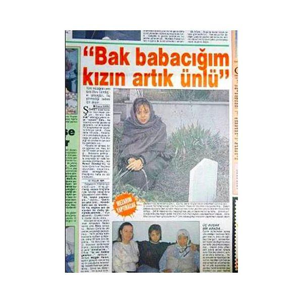 Ebru Gündeş'in magazin gündemine bomba gibi düşen yalanlarından ilki "Babam öldüğü için öksüz büyüdüm." olmuştu.
