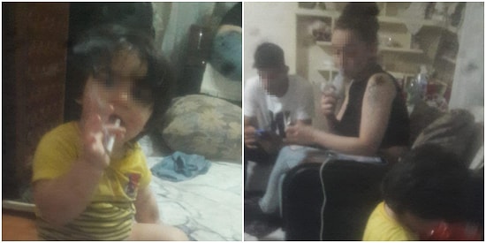 2 Yaşındaki Çocuğun Sigara İçtiği Görüntüler Ortaya Çıktı: Polis O Anneyi Arıyor