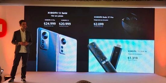 Xiaomi'den Türkiye Çıkarması: Xiaomi 12, Xiaomi TV Stick 4K ve Xiaomi Buds 3T Pro'nun Fiyatları Belli Oldu