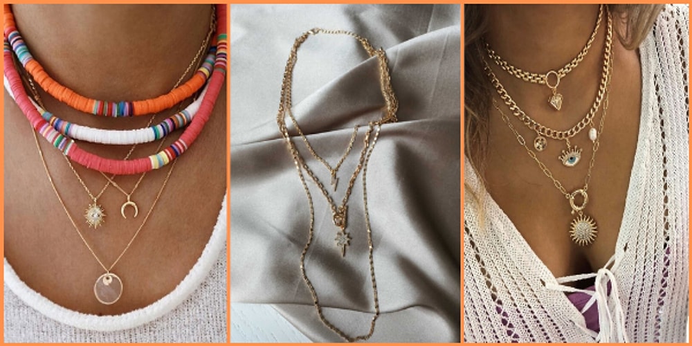 Bütün Yaz Boynunuzdan Çıkarmayacağınız En Güzel 3'lü Kolyeler
